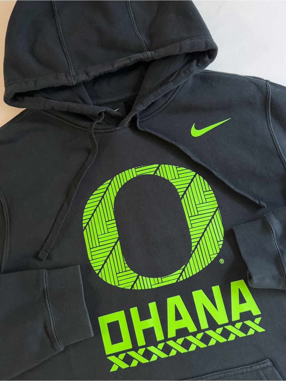 Nike Oregon Ducks Ohana Hoodie Men MED Hawaiian Family Football Sweatshirt